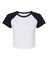 BELLA + CANVAS Women’s Micro Rib Raglan Short Sleeve Tee for Everyday Comfort & Custom Print Fitted Top